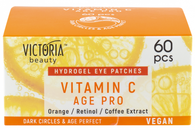 VICTORIA BEAUTY Age Pro gēla acu spilventiņi ar C vitamīnu, 60 gab.