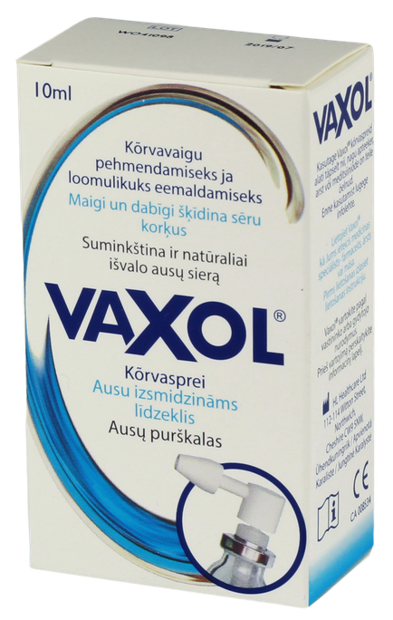 VAXOL 10 ml ausu tīrīšanas izsmidzinājums