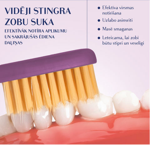 ROYAL DENTA Gold vidējas cietības zobu birste, vienības iepakojums