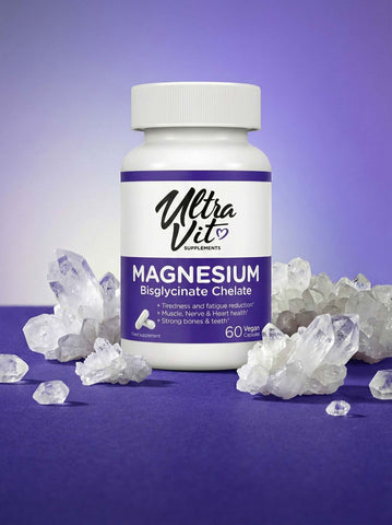 ULTRAVIT   Magnesium Bisglycinate kapsulas, 60 gab.