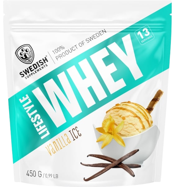 Vanilla Ice Whey Lifestyle pulveris no SWEDISH SUPPLEMENTS, 450 g