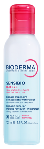 BIODERMA Sensibio H2O eye Divfāžu ūdens acu zonai, 125 ml