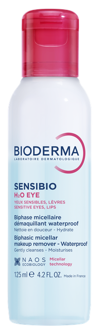 BIODERMA Sensibio H2O eye Divfāžu ūdens acu zonai, 125 ml