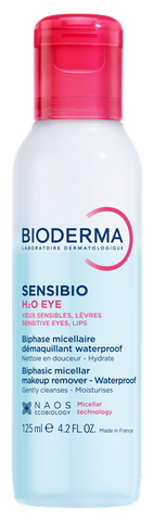 BIODERMA Sensibio H2O eye Divfāžu ūdens acu zonai, 125 ml