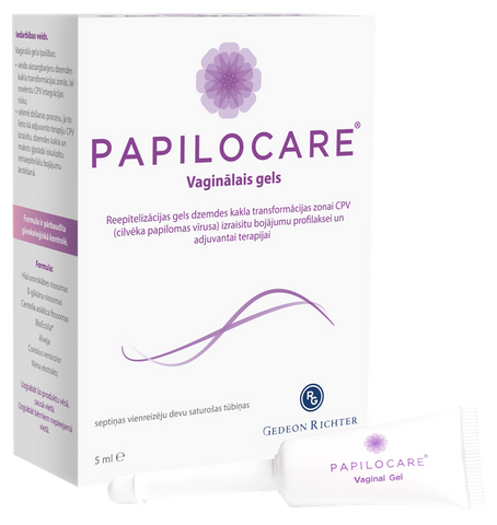Vaginālais gels PAPILOCARE 7 gab. 5ml