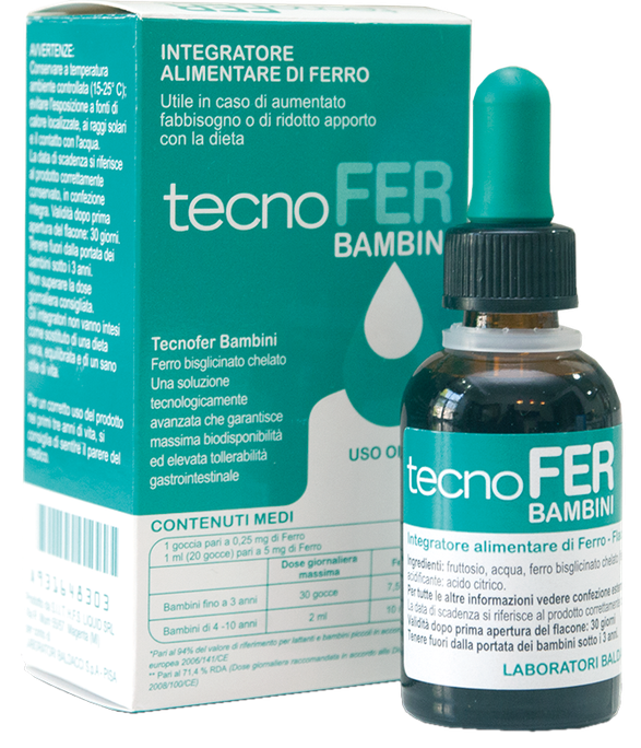 TECNOFER 5 mg/30 ml pilieni bērniem, 30 ml