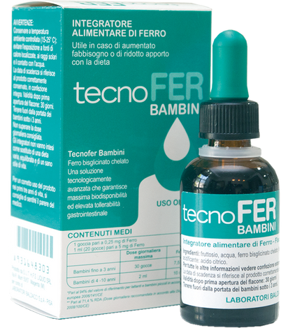 TECNOFER 5 mg/30 ml pilieni bērniem, 30 ml
