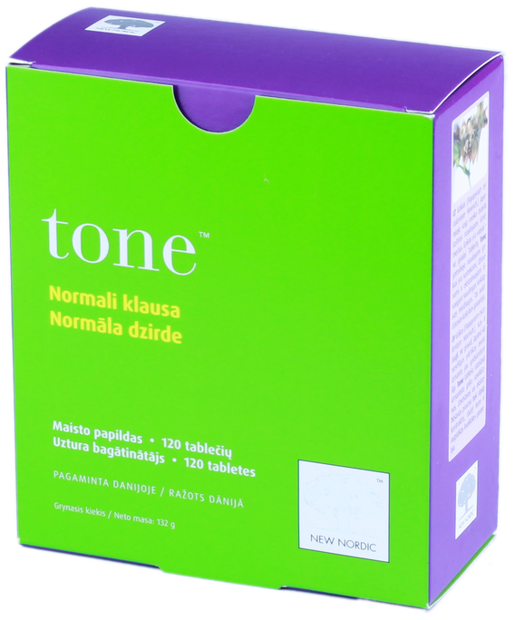 NEW NORDIC tabletes Tone, 120 gab.