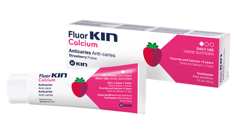 KIN Fluor Calcium zobu pasta bērniem, 75 ml
