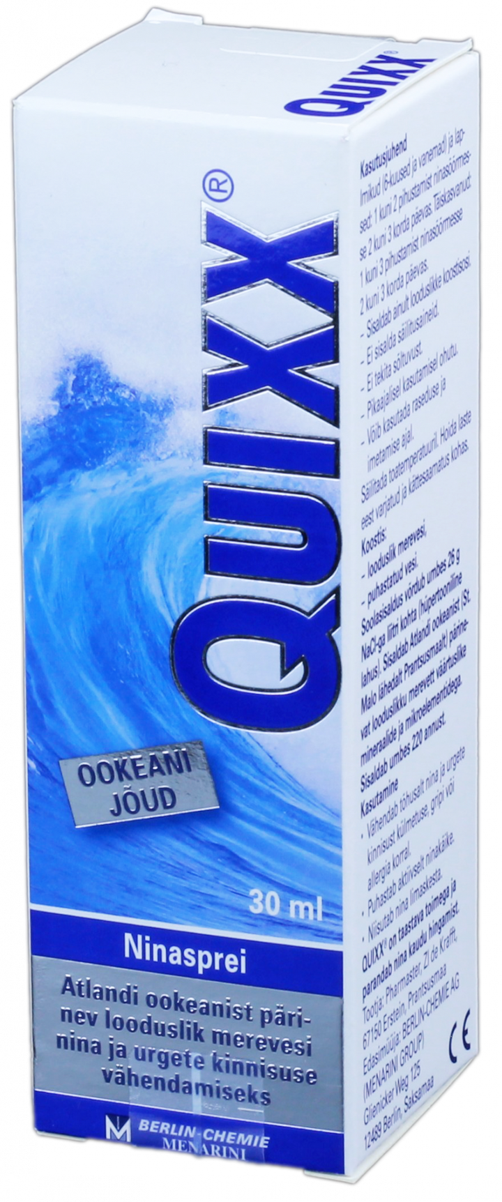 Quixx deguna aerosols Jūras ūdens, 30 ml