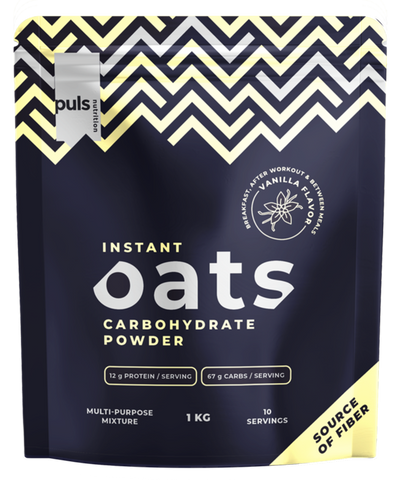 PULS NUTRITION Vanilla Instant Oats, 1000 g pulveris