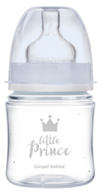CANPOL BABIES Anti-koliku Royal Baby Blue PP pudelīte Easy Start, 120 ml