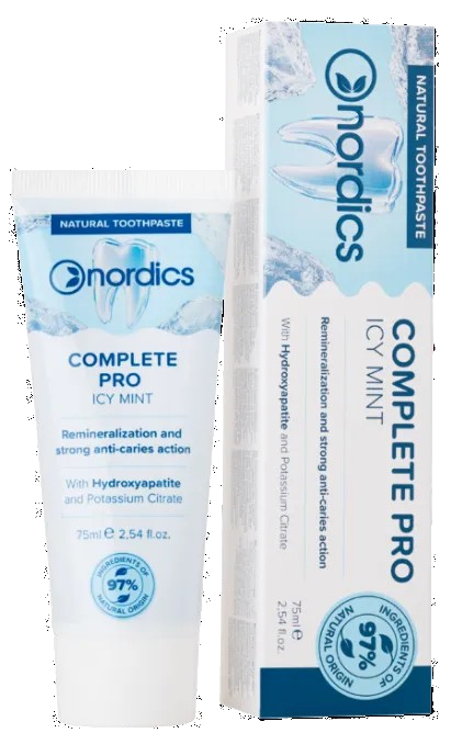 NORDICS Icy Mint Pro Complete zobu pasta — 75 ml