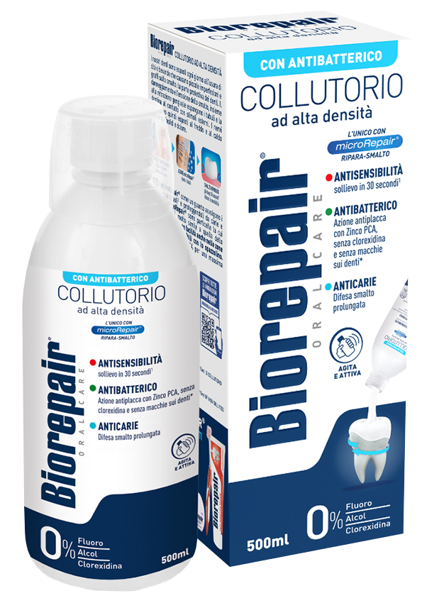 BIOREPAIR High Density 3in1 mutes skaļojamais līdzeklis bez alkohola un hlorheksidīna, 500 ml