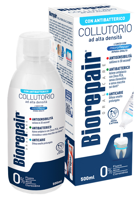 BIOREPAIR High Density 3in1 mutes skaļojamais līdzeklis bez alkohola un hlorheksidīna, 500 ml