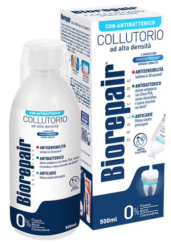 BIOREPAIR High Density 3in1 mutes skaļojamais līdzeklis bez alkohola un hlorheksidīna, 500 ml