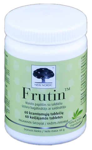 NEW NORDIC Frutin košļājamās tabletes ar citrusaugļu šķiedrām, 60 gab.