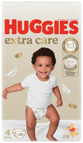 HUGGIES Extra Care Mega Pack 4, autiņbiksītes 8-16 kg kategorijā, 60 gab.