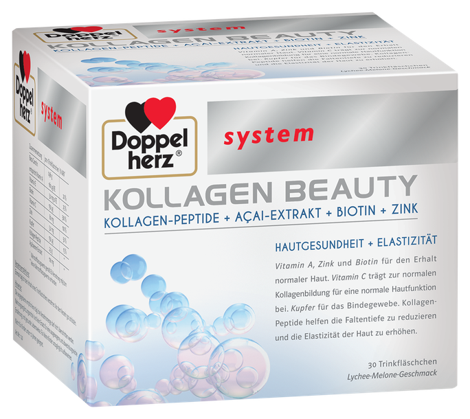 DOPPELHERZ System Kolagēns Beauty, 30 tabletes