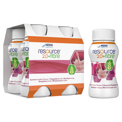 NESTLE Resource 2.0 Fibre ar meža beržu aromātu, 200 ml, 4 iepakojumi