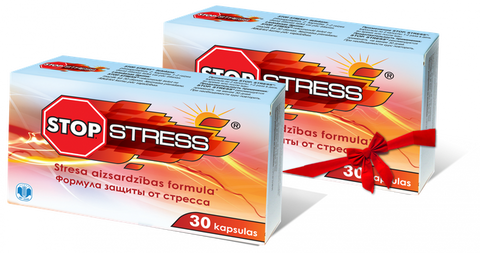 STOP STRESS (1 + 1) 30 kapsulu iepakojums