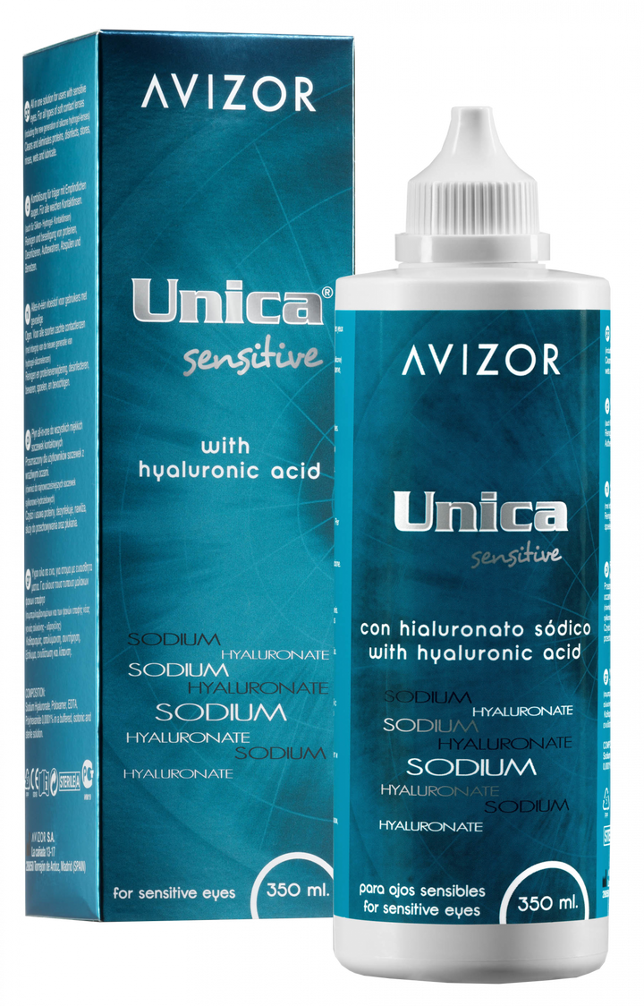 AVIZOR Unica Sensitive kontaktlēcu šķīdums, 350 ml, jutīgām acīm