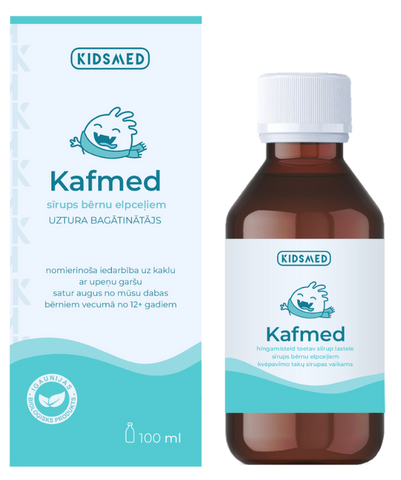 Kafmed sīrups bērniem pret klepu, 100 ml, Igaunijā ražots