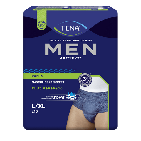 TENA Men Pants Plus biksītes L/XL izmērā, 10 gab.
