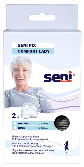 SENI Fix Comfort Lady Black biksītes urīnpūšļa kontrolei, 2 gab.