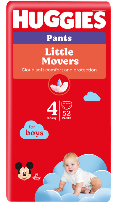 HUGGIES Mega Pack autiņbiksītes zēniem 4, 9-14 kg, 52 gab. - pull-up
