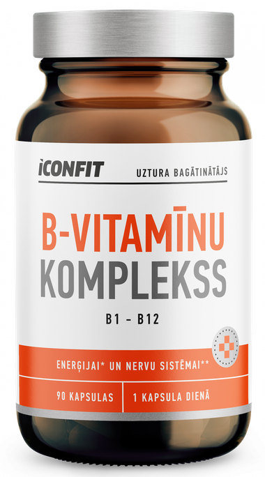 ICONFIT B1-B12 vitamīnu komplekss - 90 kapsulas