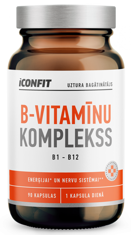 ICONFIT B1-B12 vitamīnu komplekss - 90 kapsulas