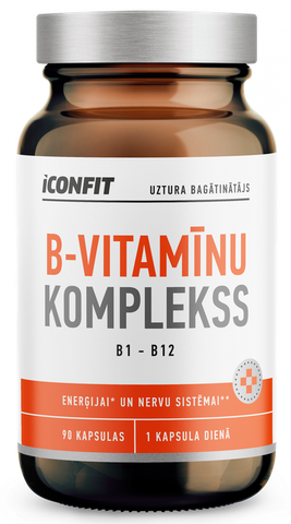 ICONFIT B1-B12 vitamīnu komplekss - 90 kapsulas