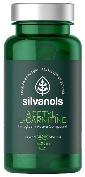 SILVANOLS Premium Acetil-L-karnitīna kapsulas 120 gab.
