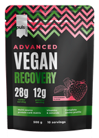 PULS NUTRITION Vegan Advanced Recovery pulveris ar zemeņu garšu, 500 g