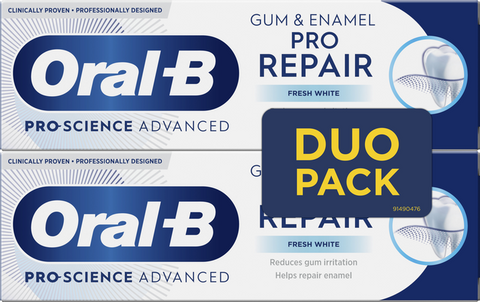 ORAL-B Pro Science Advanced Gum & Enamel Fresh White, 75ml x 2 zobu pasta