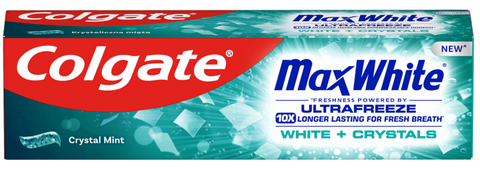 Colgate Max White Crystals zobu pasta — 75 ml baltošanai