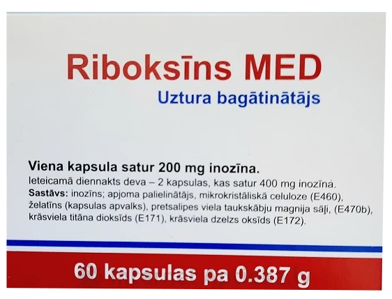 RIBOKSĪNS MED 60 tabletes