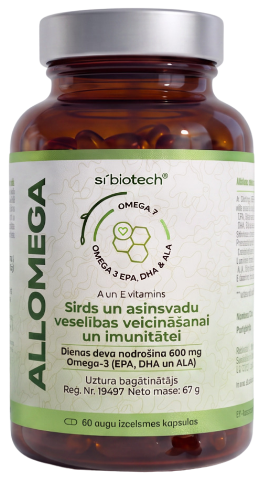 SI BIOTECH Allomega mīkstās kapsulas, 60 gab.