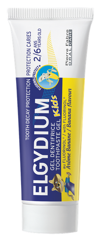 ELGYDIUM Kids banānu aromāta zobu pasta, 50 ml