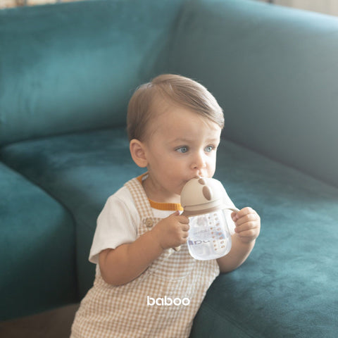 BABOO Au Naturale mācību krūzīte 9 mēnešiem (260 ml), 1 gab.