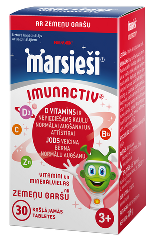 Imunactiv Marsieši – košļājamās tabletes bērniem, 30 vienības