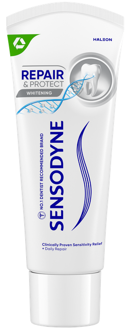 Sensodyne Repair&Protect Whitening – baltinoša zobu pasta jutīgiem zobiem, 75 ml