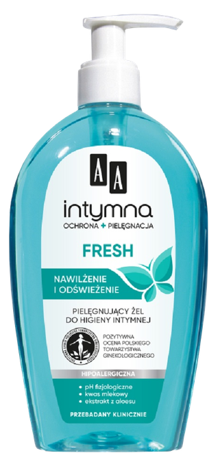 AA INTIMATE Fresh 300 ml – intīmās higiēnas želeja ar aizsardzību un aprūpi