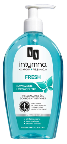 AA INTIMATE Fresh 300 ml – intīmās higiēnas želeja ar aizsardzību un aprūpi