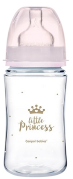 CANPOL BABIES Anti-colic Easy Start Royal Baby Pink pudelīte, 240 ml