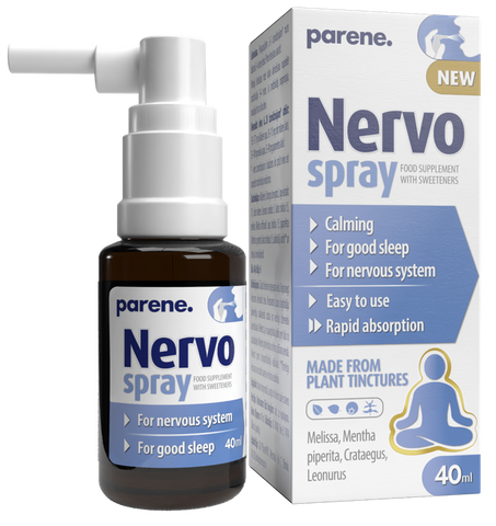 PARENE Nervo izsmidzīnamais spreijs nervu sistēmas atbalstam, 40 ml