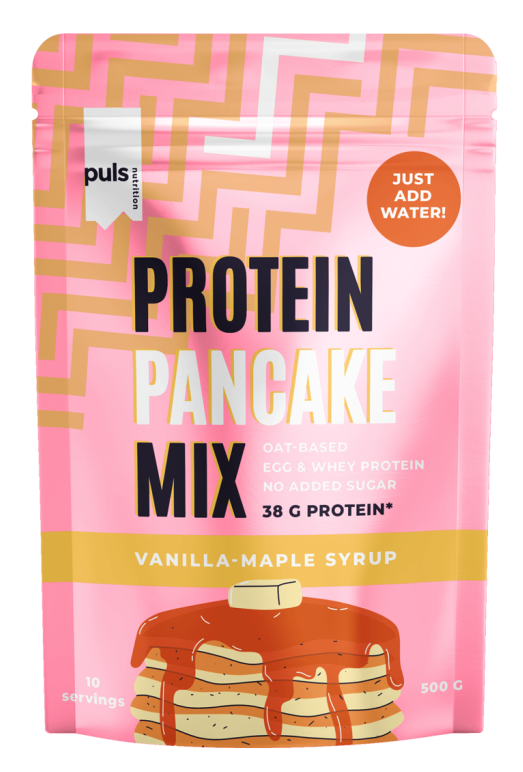 PULS NUTRITION Vaniļa-Kļavu Sīrupa Proteīna Pankūku Maisījums, 500 g