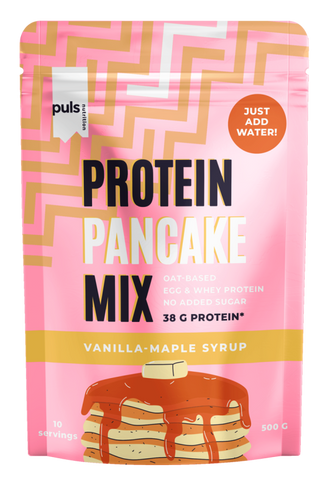 PULS NUTRITION Vaniļa-Kļavu Sīrupa Proteīna Pankūku Maisījums, 500 g