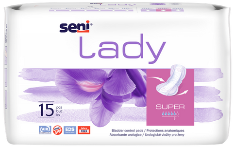 SENI Lady Super uroloģiski ieliktņi sievietēm, 15 vienības